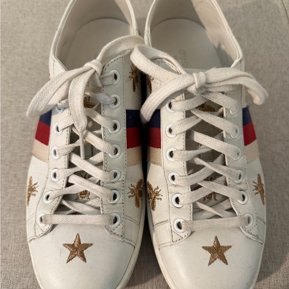 Gucci Women’s Ace Sneaker w/Bees and Stars
